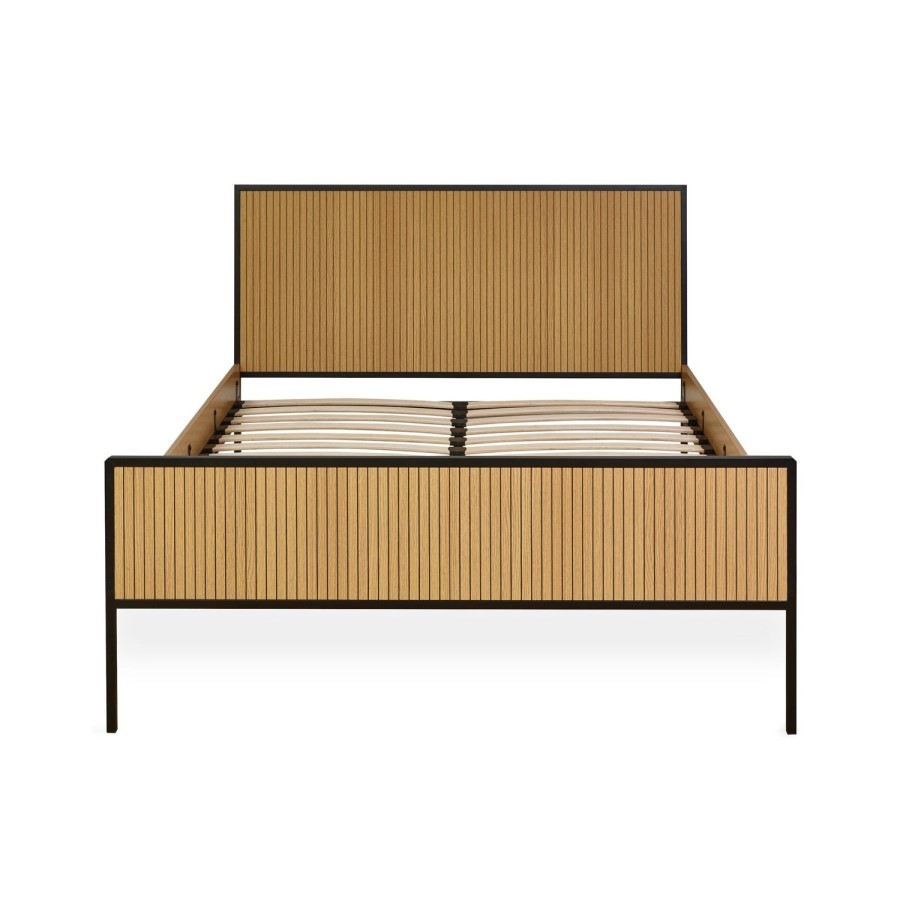 Oak Effect Double Bed Frame - Julian Bowen