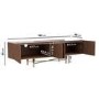 Large Walnut TV Unit with Storage - TV's up to 70" - Sidney