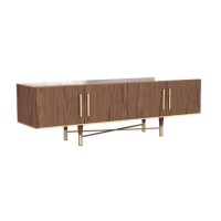 Large Walnut TV Unit with Storage - TV's up to 70" - Sidney