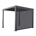 SIDESCREEN001 Grey 3m Texteline Side Screen for Pergola
