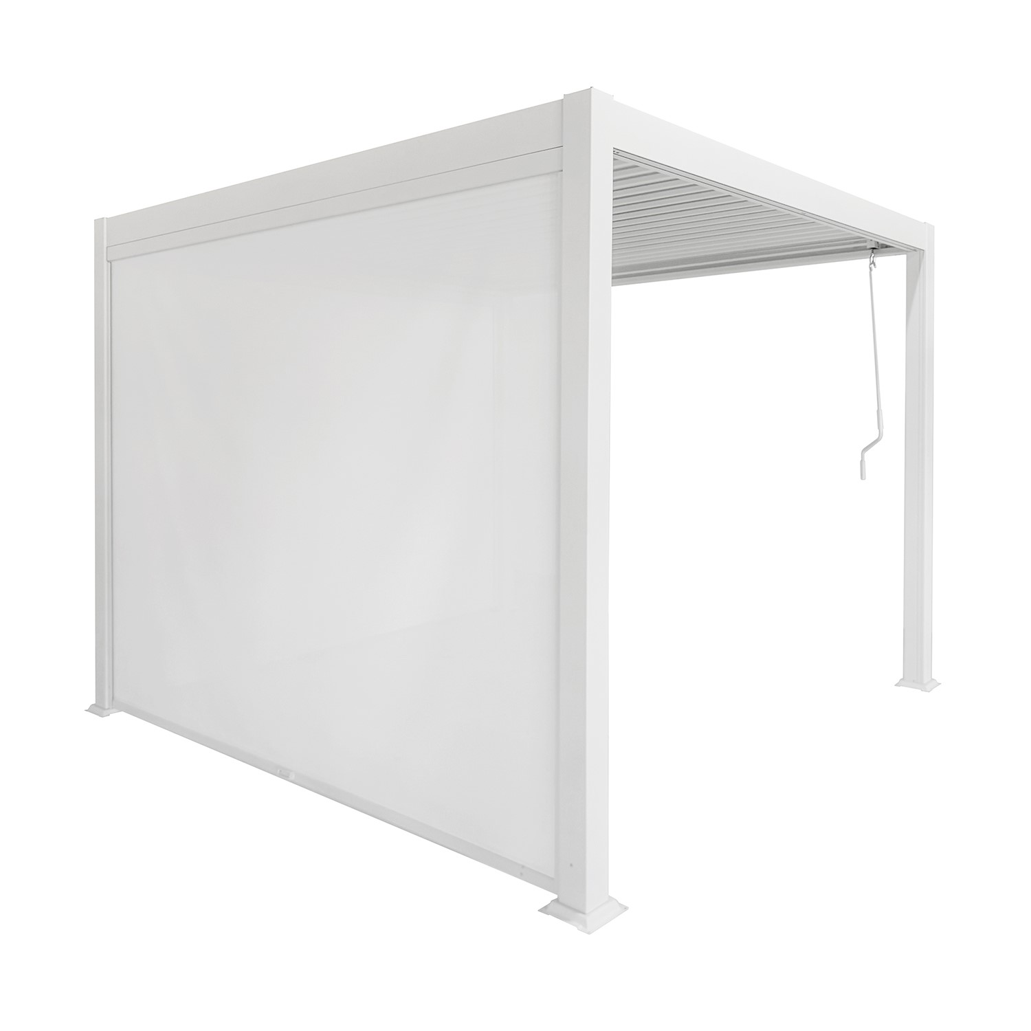 White 3m Texteline Side Screen - Furniture123