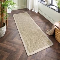 Sisal Beige Runner Rug with Border - 200 x 67 cm - Sisal - Origins