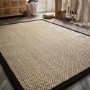Large Sisal Beige Rug with Black Border - 290 x 200 cm - Sisal - Origins