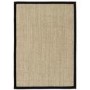 Large Sisal Beige Rug with Black Border - 290 x 200 cm - Sisal - Origins