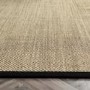 Large Sisal Beige Rug with Black Border - 290 x 200 cm - Sisal - Origins