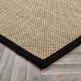 Large Sisal Beige Rug with Black Border - 290 x 200 cm - Sisal - Origins
