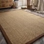 Sisal Beige Rug with Brown Border - 170 x 120 cm - Sisal - Origins