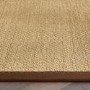 Sisal Beige Rug with Brown Border - 170 x 120 cm - Sisal - Origins