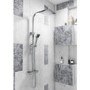Cubic Square Shower with Thermostatic Valve & Slide Rail Kit