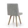 GRADE A1 - Skandi Pair of Grey Weave Dining Chairs