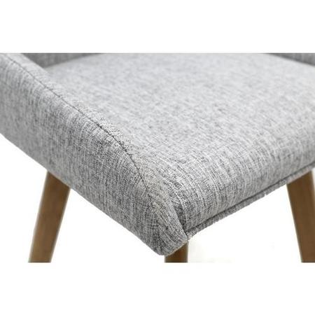 GRADE A1 - Skandi Pair of Grey Weave Dining Chairs