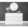 Skylar White Gloss Chest of Drawers - 6 Drawer Chest