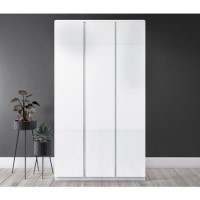 Skylar White Gloss Triple Wardrobe