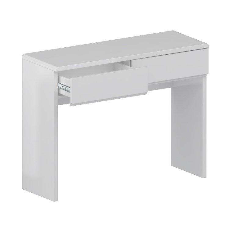 Skylar White Gloss Dressing Table - 2 Drawer