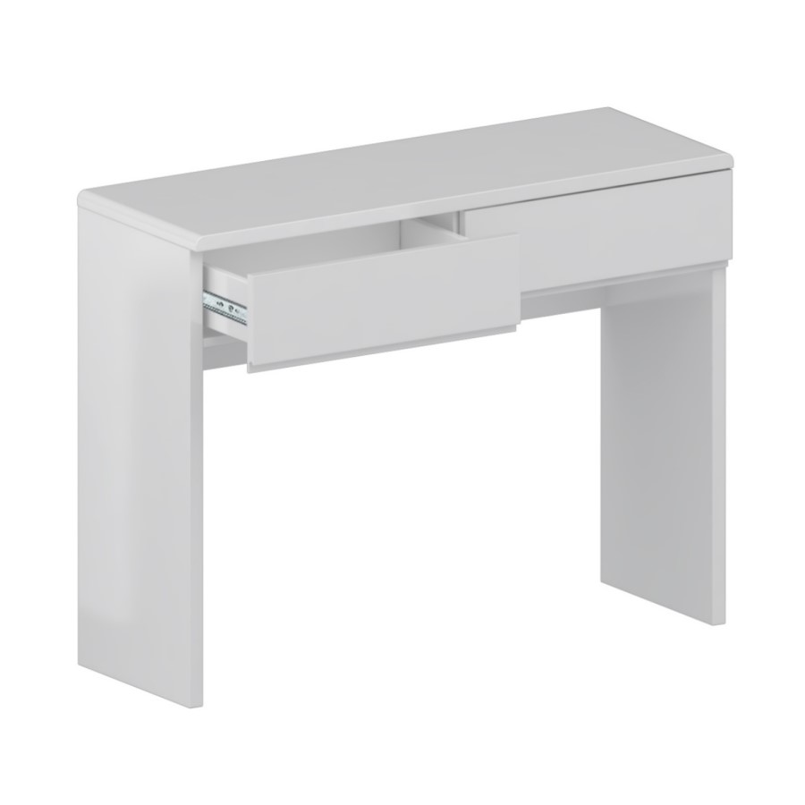 Skylar White Gloss Dressing Table - 2 Drawer