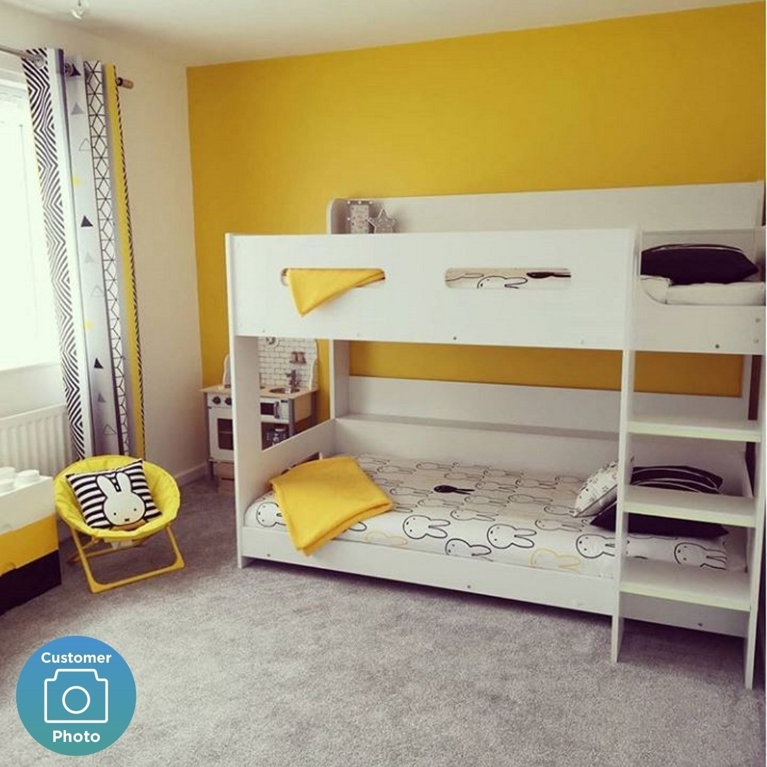 GRADE A2 Sky White Bunk Bed Ladder Can Be Fitted Either Side! Furniture123