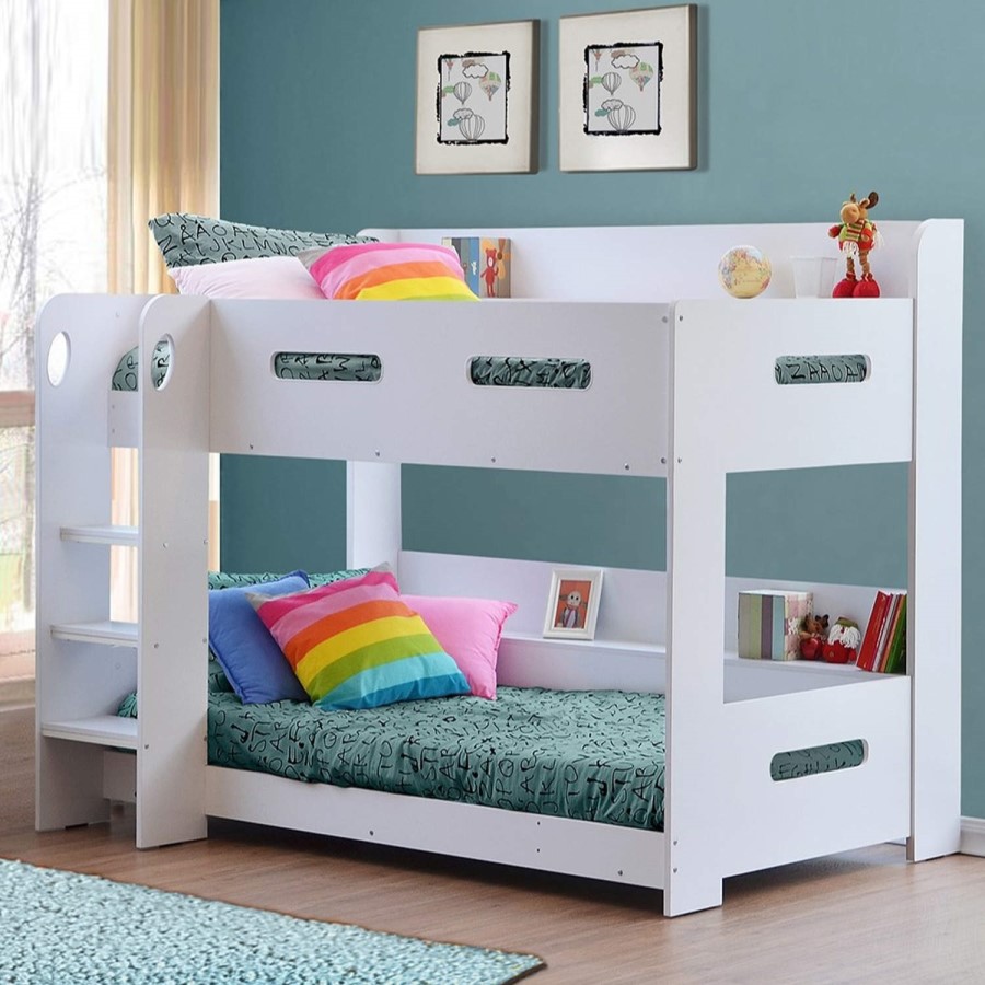 GRADE A2 - Sky Bunk Bed in White - Ladder Can Be Fitted Either Side!