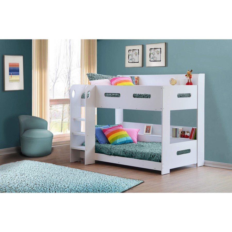 GRADE A2 - Sky Bunk Bed in White - Ladder Can Be Fitted Either Side!