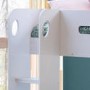 GRADE A2 - Sky Bunk Bed in White - Ladder Can Be Fitted Either Side!