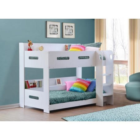 GRADE A2 Sky Bunk Bed in White Ladder Can Be Fitted Either