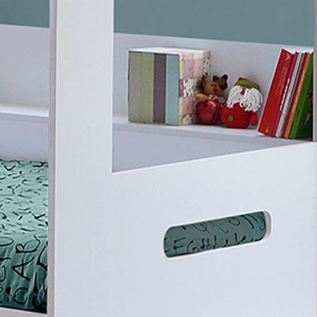 GRADE A2 - Sky Bunk Bed in White - Ladder Can Be Fitted Either Side!