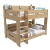GRADE A2 - Sky Bunk Bed in Oak - Ladder Can Be Fitted Either Side!