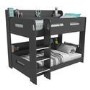 GRADE A2 - Sky Bunk Bed in Dark Grey - Ladder Can Be Fitted Either Side!