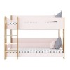 GRADE A1 - Sky Bunk Bed in Pink and Oak - Ladder Can Be Fitted Either Side!