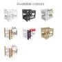 Grey and White Wooden Bunk Bed with Shelves - Sky