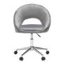 Skylar Swivel Office Chair in Grey Velvet - LPD