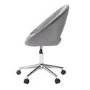 Skylar Swivel Office Chair in Grey Velvet - LPD