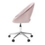 Baby Pink Velvet Tub Office Chair - Skylar - LPD