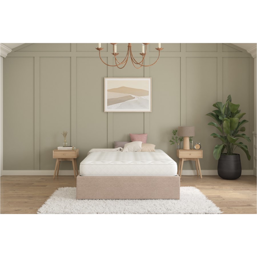 Super King Size Memory Foam Top Cooling Coil Spring Rolled Mattress - Sleepful Essentials
