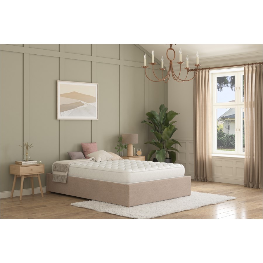 Super King Size Memory Foam Top Cooling Coil Spring Rolled Mattress - Sleepful Essentials