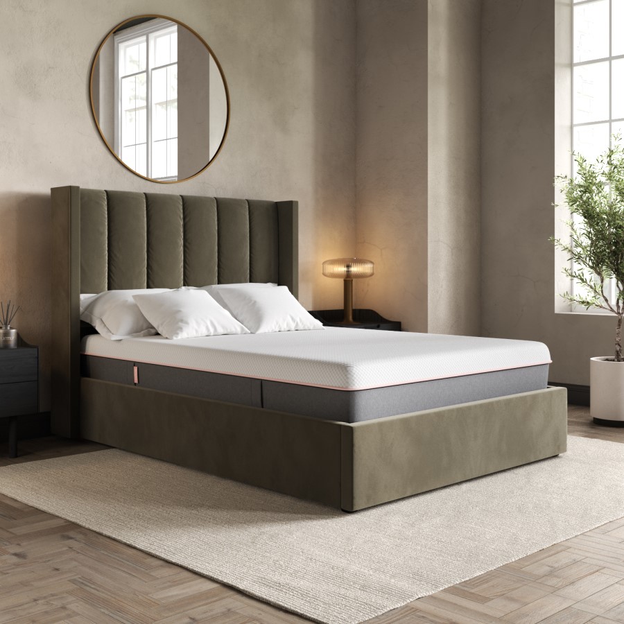 Double Memory Foam Top 1000 Pocket Sprung Rolled Mattress - Sleepful Unwind