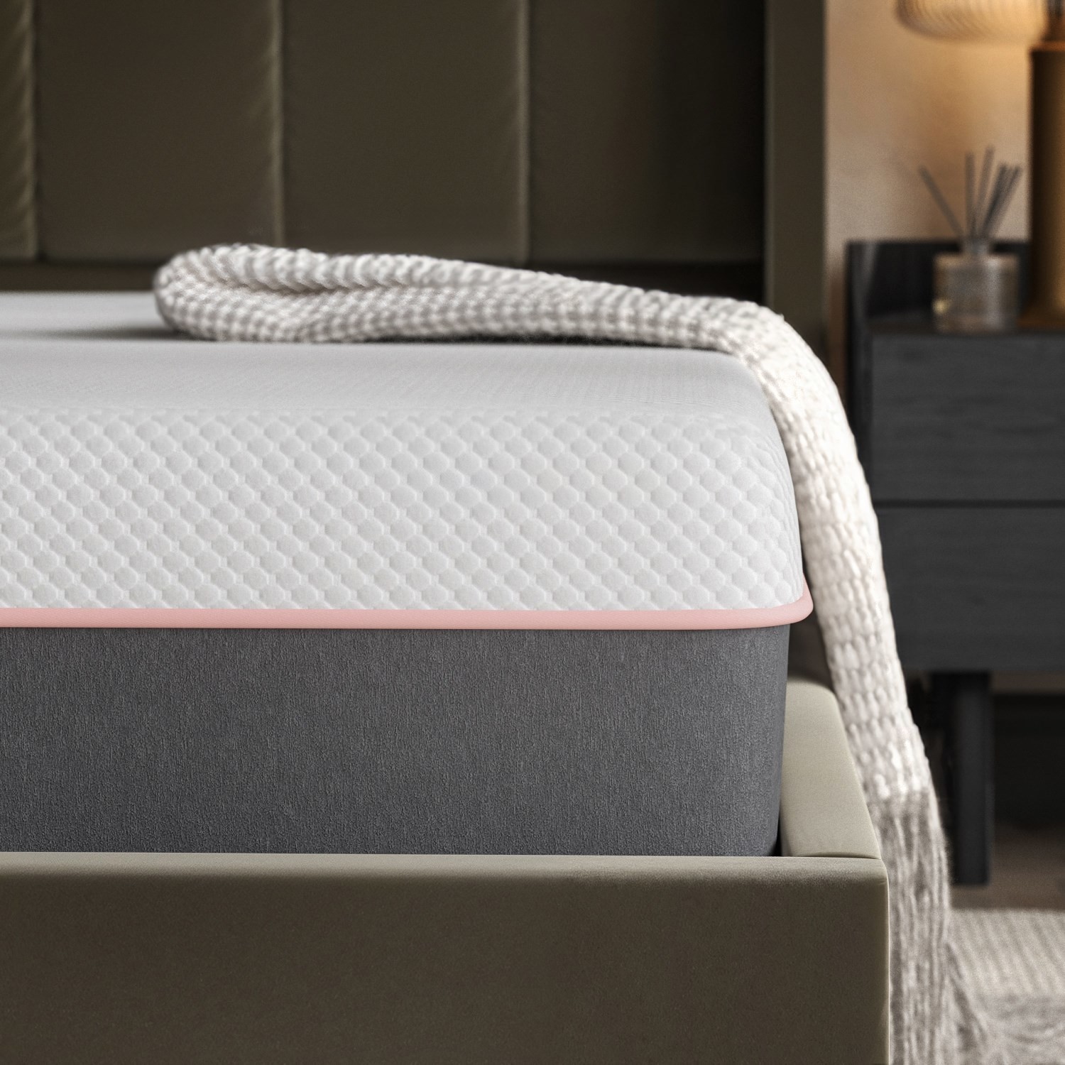 Small Double Hybrid Memory Foam Top 1000 Pocket Sprung Rolled Mattress Removeable Cover Unwind