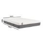 Small Double Hybrid Memory Foam Top 1000 Pocket Sprung Rolled Mattress - Sleepful Unwind