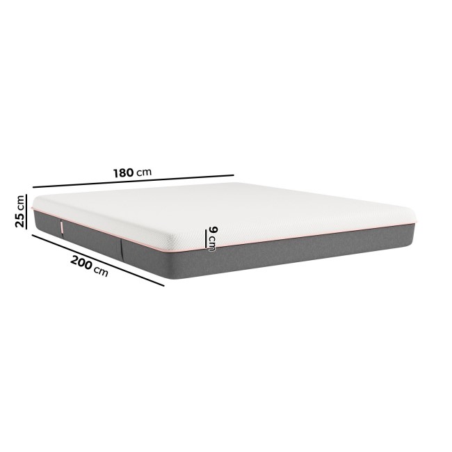 Super King Memory Foam Top 1000 Pocket Sprung Rolled Mattress - Sleepful Unwind