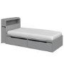 Grey Cabin Bed with Storage Shelves and Underbed Drawers - Sloan