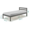 Sleepy Single Bed Frame in Anthracite Grey