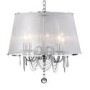 5 Candle Light Chandelier with Shade & Crystal Chains - Searchlight
