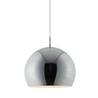 Small Chrome Dome Pendant Light - Searchlight Small Chrome Dome Pendant Light - Searchlight