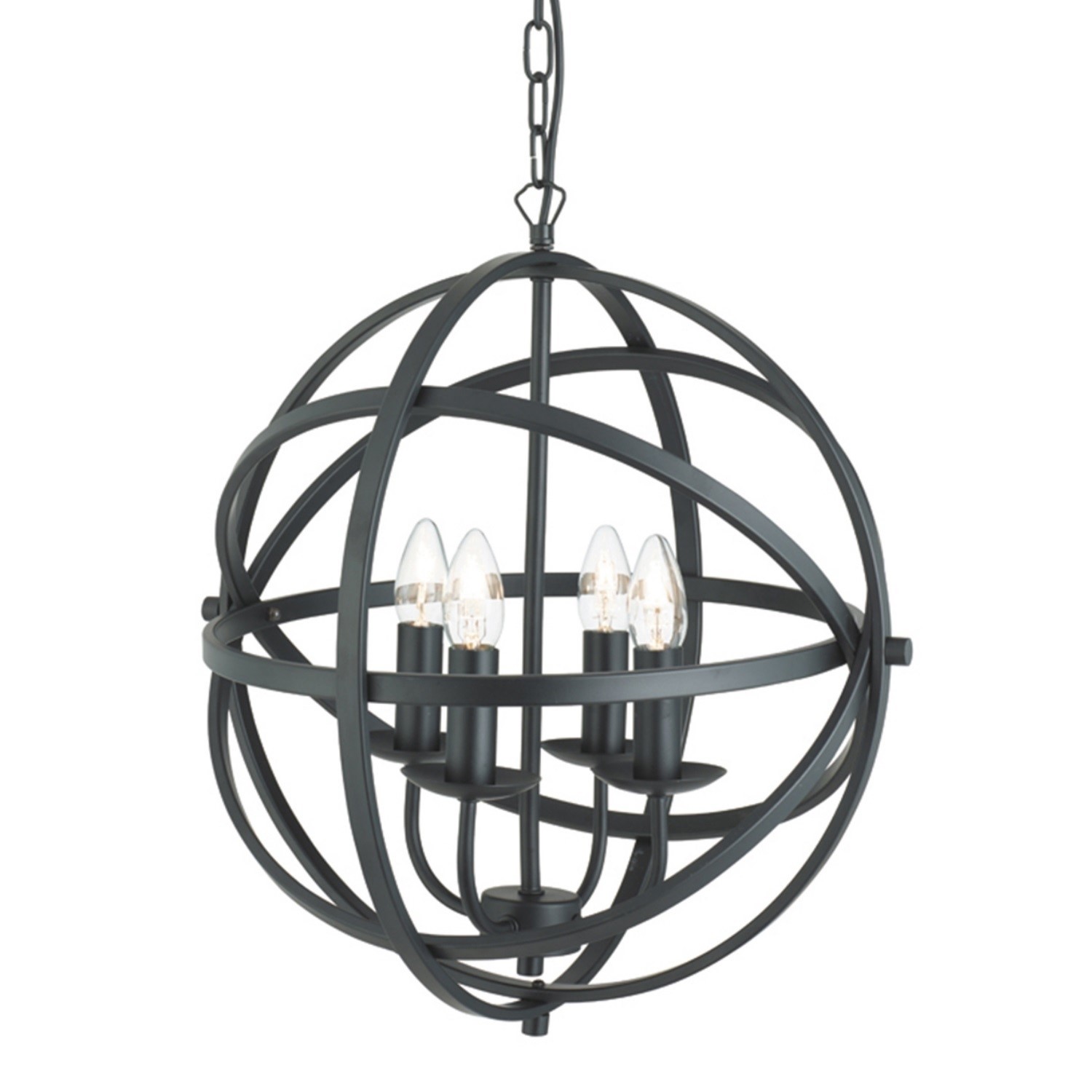 black round ceiling light