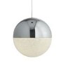 Chrome & Chrushed Ice Effect Ball Pendant Light - Marbles