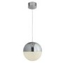 Chrome & Chrushed Ice Effect Ball Pendant Light - Marbles