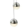 Chrome 5 Light Cluster Pendant - Marbles