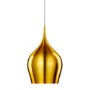 GRADE A2 - Searchlight Vibrant Gold Ceiling Pendant Light with Braided Cable