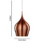 GRADE A2 - Searchlight Vibrant Gold Ceiling Pendant Light with Braided Cable
