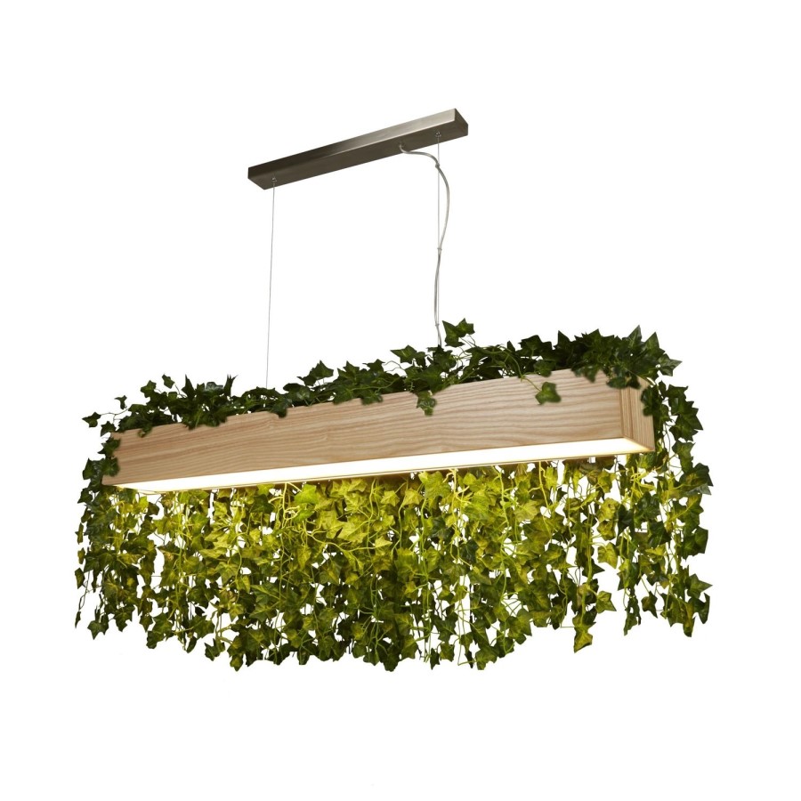 Wooden Pendant Bar Light - Ash 