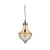 Copper Pendant Light with Tinted Glass - Cairo